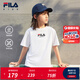 FILA KIDSx原田治聯(lián)名系列兒童短袖T恤2025夏季新款大童涼感上衣 標(biāo)準(zhǔn)白-WT 150