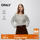 ONLY冬季時尚淑女風(fēng)圓領(lǐng)純色顯瘦針織衫女|124413050 G11 淺灰花色 M