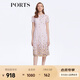 PORTS寶姿女裝夏季甜美通勤海鹽粉網(wǎng)紗刺繡連衣裙LM8D235MLP031 鹽粉色混色 M (6)
