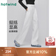 熱風(fēng)【商場(chǎng)同款】女士直筒寬松休閑褲2025年秋季新款闊腿西褲正裝長(zhǎng)褲 04白色 M