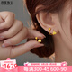 悠萊5G黃金愛(ài)心扭扭耳釘女999足金光珠星星耳環(huán)養(yǎng)耳棒耳飾送女友禮物 愛(ài)心耳釘一對(duì) 約1.8g