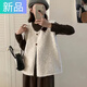 妃奧絨韓系簡(jiǎn)約百搭軟糯慵懶風(fēng)毛衣馬甲女2025秋冬新款寬松疊穿針織背心 燕麥色 均碼