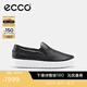 愛步（ECCO）休閑鞋女鞋 25年夏季牛皮休閑板鞋一腳蹬板鞋 柔酷219253 黑色21925301001 35