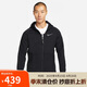 耐克(NIKE)男冬季連帽夾克外套加絨保暖 休閑運動  DD2125-010黑色2XL