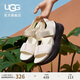 UGG春季新款女士坡跟厚底露趾可調(diào)節(jié)束帶涼鞋1170552JSM|茉莉白 37