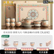 瀾春江汝窯敦煌飛天蓋碗茶杯茶具套裝陶瓷國潮風泡茶碗品茗杯高檔伴手禮 馬蹄蓋碗8頭套組 【高檔禮盒裝】