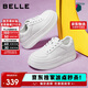 百麗簡(jiǎn)約厚底小白鞋25新款休閑增高板鞋B2597BM5 白色 38