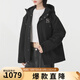 美職棒（MLB）官方?jīng)_鋒上衣女25秋季新款外套男潮流連帽防風(fēng)防潑水情侶運動夾克 紐約洋基隊/黑色 L 175/96A