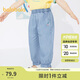 巴拉巴拉童裝女童褲子兒童長褲2024夏裝時(shí)尚經(jīng)典牛仔褲印花潮208224108020