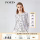 PORTS寶姿春夏新品女裝針織半高領(lǐng)套頭衫LM8K418KKW002 米白色混色 XL