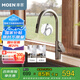 摩恩（MOEN）廚房水龍頭槍灰色抽拉360°旋轉冷熱雙控兩功能龍頭04341