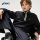 亞瑟士（asics）童裝25年冬季兒童舒適搖粒絨半開(kāi)襟衛衣彈力舒適保暖334251212505