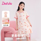 DEESHA 笛莎女童睡裙小女孩純棉夏季薄款透氣睡衣中大童全棉裙子 櫻桃蛋糕