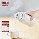 無印良品（MUJI）不銹鋼保溫保冷雙杯蓋水杯保溫杯杯子帶吸管MDN8CC2A 白色 490ml/450ml