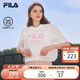 FILA 斐樂(lè )官方男女同款針織T恤2025年夏季純棉寬松休閑情侶短袖t恤