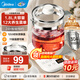 美的（Midea）養生壺大容量煮茶壺燉煮壺電熱燒水壺恒溫保溫自動(dòng)家用辦公室花茶壺玻璃煮茶器煮小米 【超級新品】-全網(wǎng)爆款 1.8L
