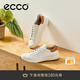 愛(ài)步（ECCO）休閑鞋男鞋 25年舒適簡(jiǎn)約百搭男鞋系帶板鞋 柔酷470824 白色/棕色47082450104 42 (265mm)