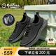 金利來（Goldlion）男鞋休閑鞋輕質(zhì)舒適透氣運(yùn)動(dòng)網(wǎng)面鞋G551410345AAE黑色40