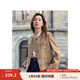 茵曼（INMAN）法式小香風(fēng)短外套2025秋冬女新款長(cháng)袖洋氣小個(gè)子休閑夾克上衣 淺駝色 M
