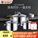 WMF福騰寶SAPHIR鍋具3件套不銹鋼湯鍋套裝燉鍋家用鍋具套裝 Saphir湯鍋3件套