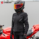 雷翅（LYSCHY）騎行服摩托車(chē)女士套裝秋冬季保暖防風(fēng)防摔反光拉力機車(chē)服四季通用 LY-2038 黑色女款上衣 L