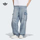 阿迪達斯（adidas）Originals三葉草男子BLUE DENIM P牛仔褲 KS5980 2XL