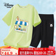 Disney baby童裝男童套裝兒童短袖短褲中小童夏季薄款衣服夏裝 寶石綠 100 