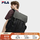 FILA 斐樂(lè )【黑武士】男士背包2025復古時(shí)尚翻蓋雙肩包電腦包書(shū)包黑色
