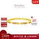 周大福SOINLOVE蜜粉金十里紅妝黃金珠花錦鯉手鐲 58mm VR1059七夕