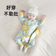 寶寶秋衣套裝秋天純棉衣服新生嬰兒分體長(cháng)袖睡衣幼兒貼身秋季衣服 【高腰護肚】檸檬兔 52cm ：0-2個(gè)月 推薦體重：6-10斤