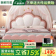 新府巧匠廣東佛山兒童女孩床少女皇冠公主床奶油風(fēng)1.5m單人床納帕真皮床 單床【納帕真皮+實(shí)木框架】 1.5*2m框架床【免費(fèi)升級(jí)15cm靜音床板】