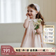 OAK FAMILY夏季新品2025女寶寶無(wú)袖連衣裙文藝娃娃領(lǐng)兒童公主裙 粉色 （不含頭飾） 80 cm