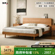 聯(lián)邦（LANDBOND）北歐北美櫻桃木床原木風(fēng)簡約小戶型主臥雙人大床1.8x2米全實(shí)木床 【櫻桃木】蘭亭床 1200*2000mm