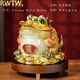 RWTW全銅三足金蟾擺件工藝品辦公室聚財(cái)裝飾店鋪公司開(kāi)業(yè)禮物禮品 YQ全銅金蟾