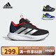 阿迪達斯（adidas）童鞋25春季男童女童BOA款DURAMO兒童減震跑步運動鞋IH3603黑/紅