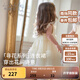 戴維貝拉（DAVE＆BELLA）童裙女童連衣裙2025新款夏裝洋氣兒童裙子小童網(wǎng)紗裙女寶寶公主裙 淺黃色【現貨】 90 cm（建議身高80-90cm）