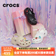 CROCS卡駱馳洞洞鞋泡芙云朵女鞋夏季新款女士增高鞋子高跟鞋涼鞋拖鞋女 云朵/石英粉（建議拍小一碼） 37 -38(240mm)
