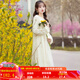 煙花燙長(zhǎng)款針織衫2025年秋裝新品通勤寬松優(yōu)雅氣質(zhì)顯白開衫外套 佳夢(mèng) 米色 L