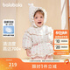 巴拉巴拉嬰兒花版羽絨服女童冬季短款外套保暖2024甜美時(shí)尚萌208424107010