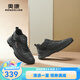 奧康（Aokang）官方男鞋 新款復(fù)古加絨戶外工裝鞋保暖休閑鞋男商場同款 黑色 39