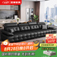 凱享2025新款勞倫斯真皮沙發(fā)意式極簡(jiǎn)客廳小戶型直排現(xiàn)代頭層牛皮沙發(fā) 接觸面加厚頭層牛皮【海綿版】 3.2米-四人位+腳踏