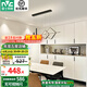 雷士（NVC）客廳燈臥室燈餐廳燈飾智能星空可調(diào)節(jié)吊燈LED無主燈北歐創(chuàng)意燈具 【偀倚黑 33W】智能RA95餐吊燈