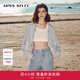 MISS SIXTY牛仔襯衫上衣復(fù)古顯瘦百搭女美式長袖短款外套 淺藍(lán) S
