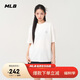 MLB男女短袖T恤潮流百搭純色休閑25夏季新款3ATSB5053-50IVS-M
