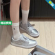 耐克（NIKE）男鞋女鞋Air Jordan1 Low aj1 白酒紅低幫耐磨復(fù)古運(yùn)動(dòng)板鞋籃球鞋 CZ0790-002/CZ0858-002 銀灰色 37.5 GS