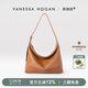 VANESSA HOGAN【張雅欽同款】VH女包欣冉hobo包頭層植鞣牛皮質感斜挎腋下單肩包