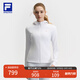 FILA 斐樂(lè )官方女裝針織連帽外套2025夏新款健身運動(dòng)基礎上衣 玉石白-WT M 165/84A/M