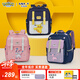 卡拉羊寶可夢(mèng)小學(xué)生1-4年級減負防下墜云朵書(shū)包女 月亮伊布丨莫奈紫18L