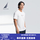 諾帝卡（NAUTICA）【商場同款】男裝25春夏新款索羅娜涼感圓領(lǐng)短袖T恤男TO5207 白色1BW L
