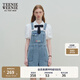 Teenie Weenie小熊女裝春夏裝牛仔背帶短褲簡(jiǎn)約時(shí)尚休閑通勤連體褲 淺藍色 M (165)